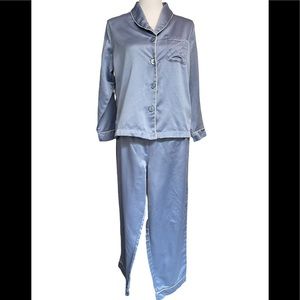 WOMEN’S DRAPERS & DAMONS 2 PIECE BLUE PAJAMA SET,  SIZE PETITE SMALL